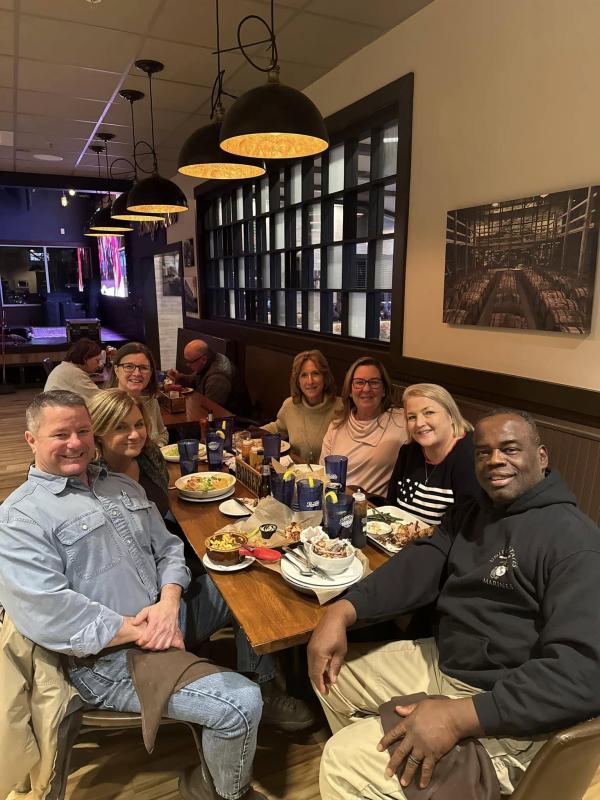 Spencer Brittingham meets with classmates from 1983 to celebrate his 60th birthday. SUBMITTED PHOTO
